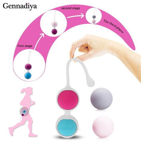 4 Pieceset 100 Shrink Vaginal Tight Kegel Exercise Ball Silicone