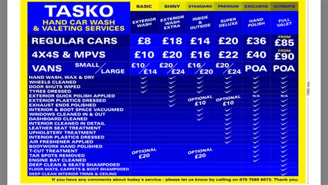Quickie car washes will be cheaper and faster, but most only offer a basic detail and are high volume retailers. Car Wash & Valeting Harrow: Price List