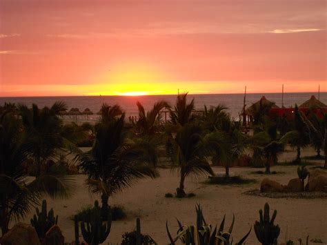 Sunset Punta Sal Tumbes Peru Tourism Beautiful Places Landscape