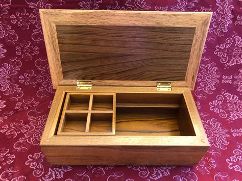 Handmade Wooden Jewelry Box Wood Keepsake Box Trinket Box Etsy