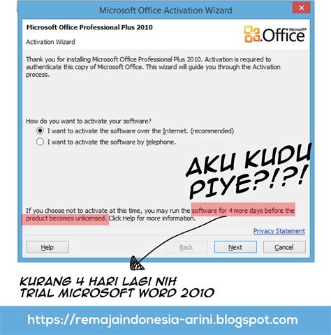 Cara menghilangkan microsoft office activation wizard pada office 2010. Cara Mengatasi "Microsoft Office Activation Wizard ...