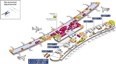 Cdg Airport Terminal 2e Map Map Of Cdg Airport Terminal 2e France