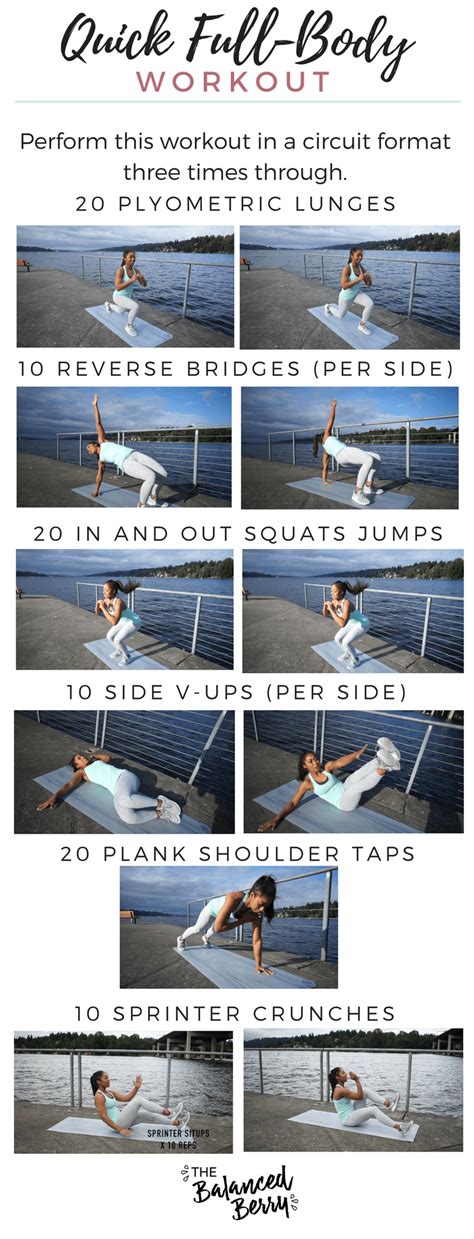 Quick Full Body Workout No Equipment Needed The Balanced Berry