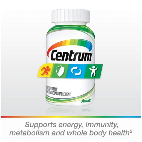 Centrum Adult 200 Count Multivitamin Multimineral Supplement Tablet