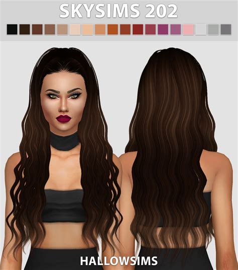 Hallowsims Womens Hairstyles Sims Hair Sims 4