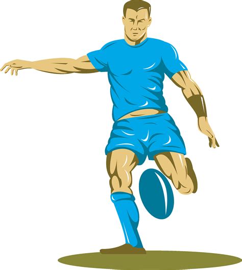 Boy With Rugby Ball Clip Art Library