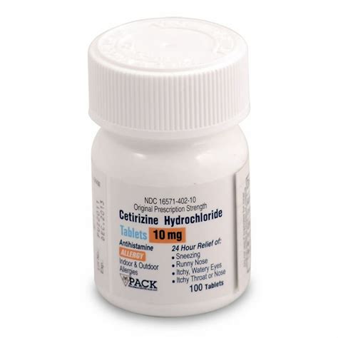 Cetirizine 10 Mg Tab 100 Health And Beauty