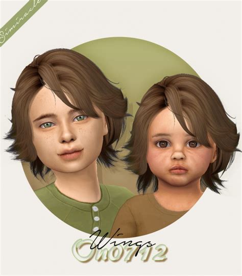 Wings On0712 Hair For Kids And Toddlers At Simiracle Sims 4 Updates