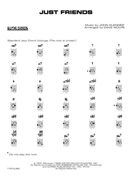 If you are a beginner guitar player or just want some easy songs on guitar, you've come to the right place. Just Friends: Guitar Chords By John Klenner - Digital Sheet Music For Part - Download & Print AX ...
