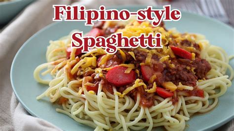 Filipino Style Spaghetti Youtube