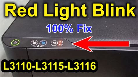 Epson L380 L3110 L360 Red Light Blinking And Paper Jam Error Solution