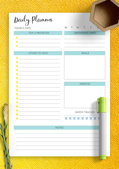 Daily Task Planner Template Daily Planner Template Planner Template Images And Photos Finder