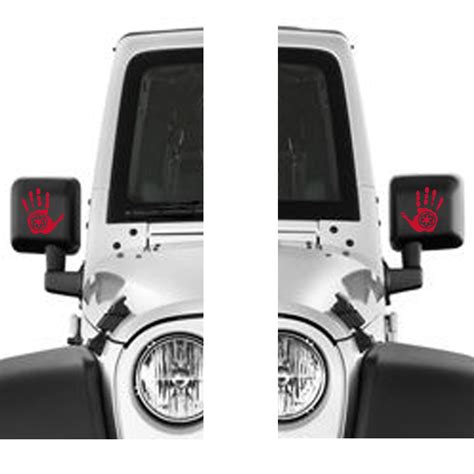Available in several color and size options. Pair Jeep Wave Vinyl Decal | Jeep Wrangler Decal