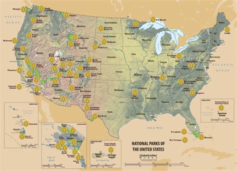 If you're imagining a woodland fresh from an alfred hitchcock screening, you can stop right now. Printable Map Of Usa National Parks | Printable US Maps