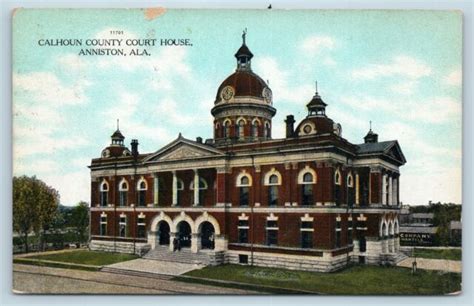 Postcard Al Anniston Calhoun County Court House 1909 View M03 Ebay