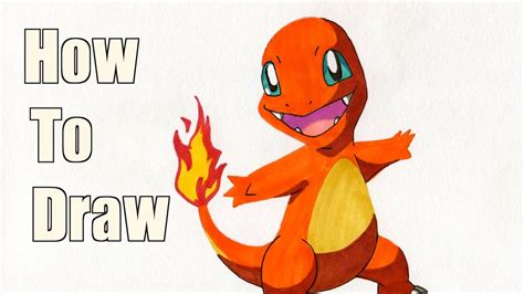 How To Draw Charmander Pokemon Drawing Tutorial Youtube