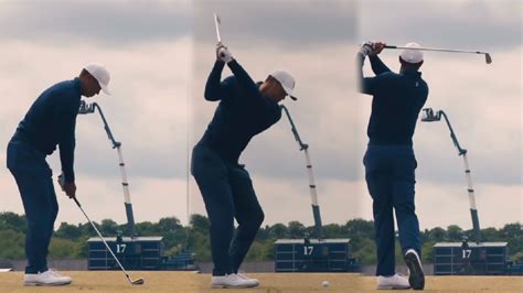 Tiger Woods Iron Swing Feels Slow Motion The Open Youtube