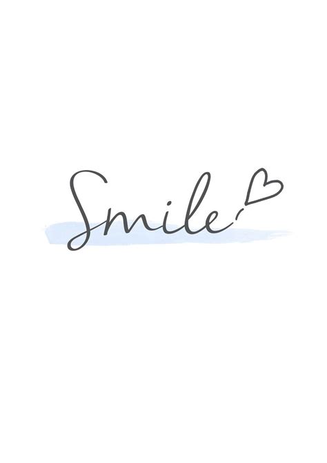 Smile Typography By Kylie Hong Iphone Wallpaper Iphonewallpaper