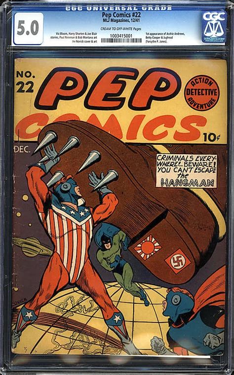 Comic Book Hunter And Gatherer Pep Comics 22 1st Appearance Archie
