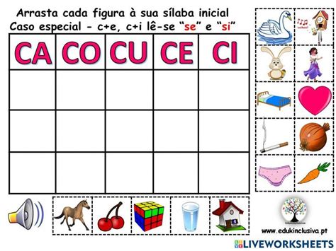 Atividades Com Ca Ce Ci Co