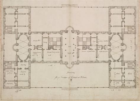 Belvoir Castle Near Grantham Leicestershire Plan Of The Ground Floor