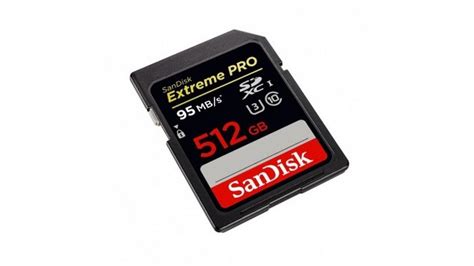 Sandisk 512gb Extreme Pro Largest Capacity Sd Card Ever Unveiled