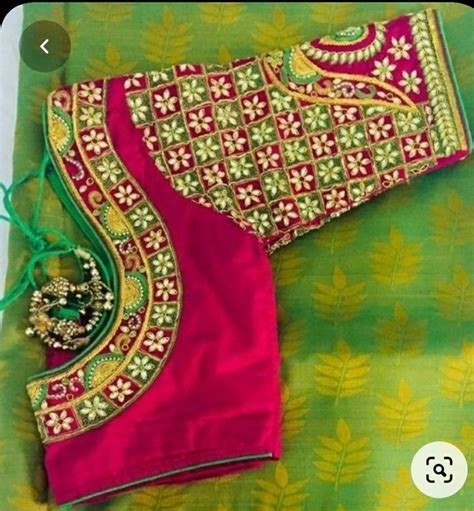 Exclusive Indian Embroidery Maggam Work Blouse Readymade Etsy In 2021