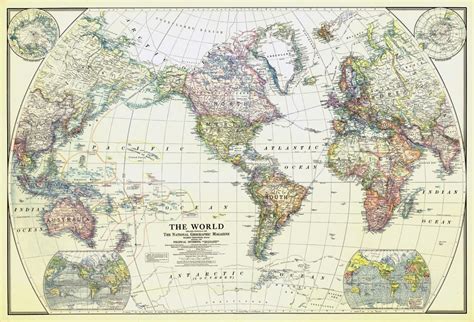 Explore 100 Years Of National Geographic Pull Out Maps World Map