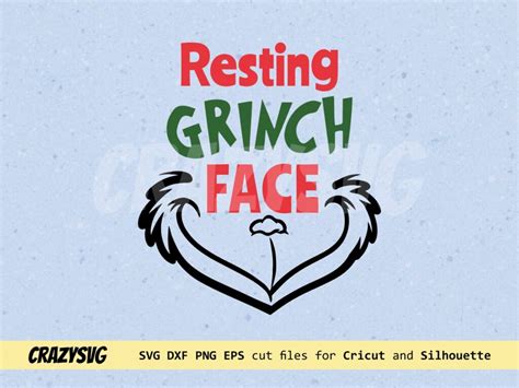 Resting Grinch Face Svg Grinch Png Vectorency