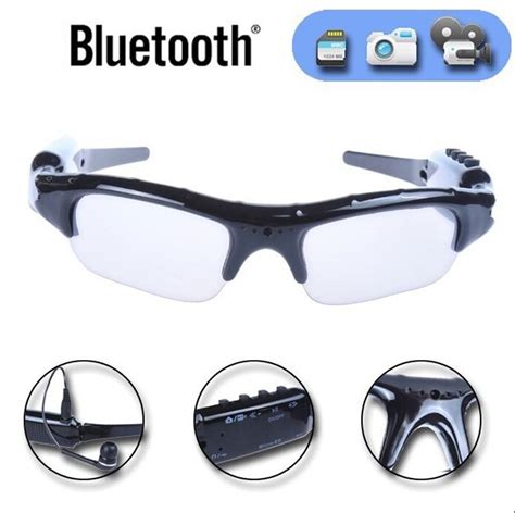 2017 Wireless Sunglasses Bluetooth Camera Eyewear Glasses Support Tf Card Video Recorder Dvr Dv