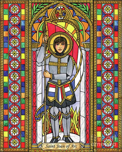 St Joan Of Arc Painting By Brenda Nippert