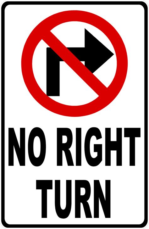 No Right Turn Sign W Symbol Signs By Salagraphics