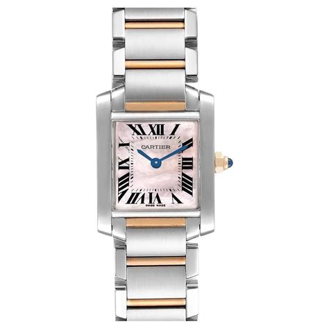 Cartier Tank Solo Rose Gold Steel Brown Dial Ladies Watch W5200024 At