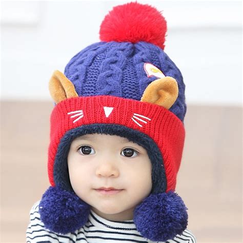 Baby Hat 2017 Cute Baby Winter Hat Warm Infant Beanie Cap For Children