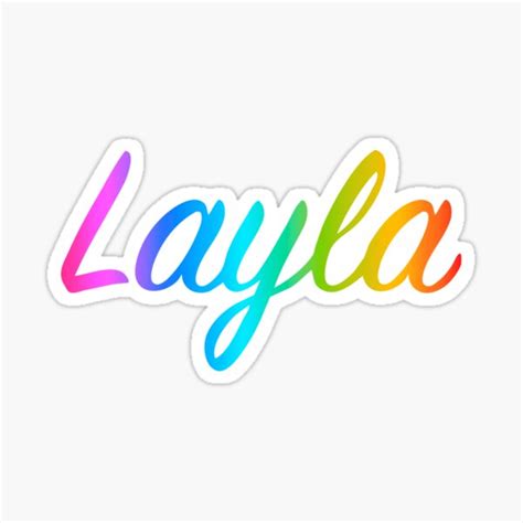Layla Sticker For Sale By Tselli13 Redbubble