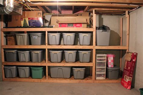 Storage Ideas For Unfinished Basement Unfinished Basement Shelves