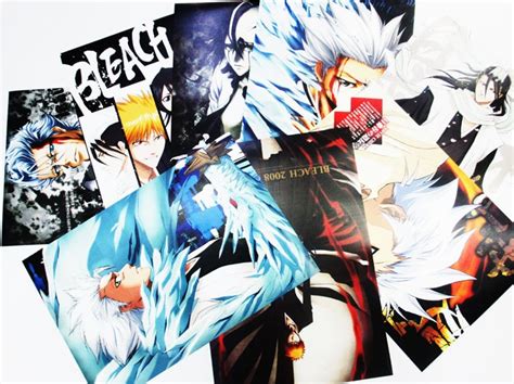 8 Pcs Lot Different Designs Anime A3 Posters Tokyo Bleach Attack On