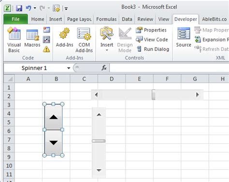 Scroll bars in excel (uses, examples) how to create a. How to use spin buttons in Excel, interactive charts