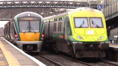 Irish Rail Mark 4 Intercity Train 201 Class Loco Sallins And Naas