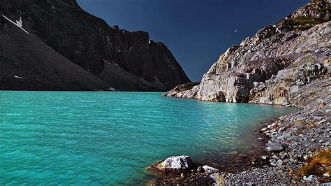 Azure Lake Amazing Montains Nature Bonito Lake Landscape Hd