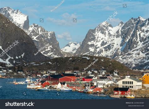 Reine Leknes Nordland Lofoten Archipelago Norway Stock Photo 2159234387