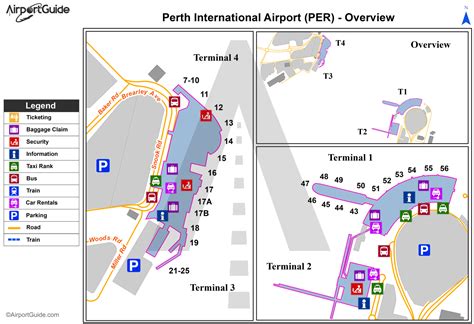 Perth International Airport Map Verjaardag Vrouw 2020