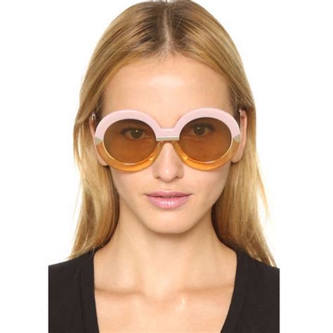 Vintage Retro Oversized Round Sunglasses Women Arrow Frame Circle