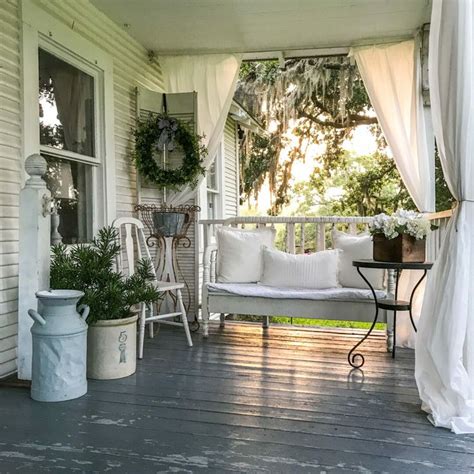 Lazy Hazy Days Of Summer Farmhouse Porch County Road 407 Rustic Porch Front Porch
