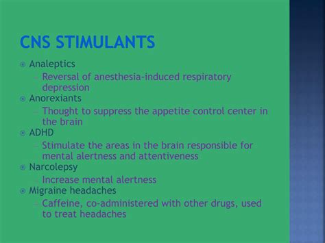 Ppt Cns Stimulants Powerpoint Presentation Free Download Id6223167