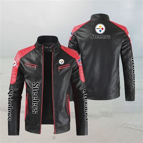 Pittsburgh Steelers Leather Jacket Sport T For Fans Jack Sport Shop