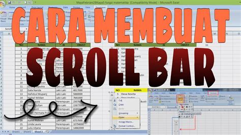 Membuat Scrollbar Vba Macro Excel Untuk Menampilkan Seluruh Data Hot