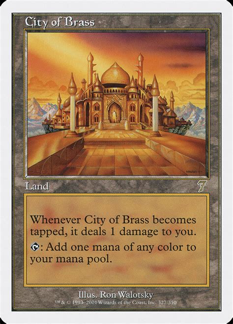 City of brass is getting close to the finish line. City of Brass · Seventh Edition (7ED) #327 · Scryfall ...