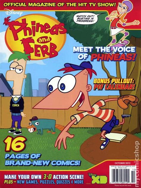phineas and ferb magazine 2012 comic books