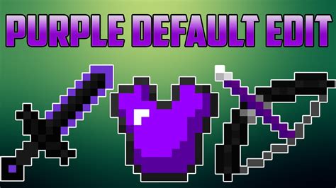 Minecraft Pvp Texture Pack Best Purple Default Edit 18